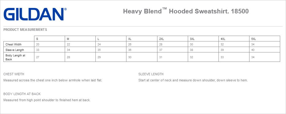 Gildan® - Heavy Blend™ Hooded Sweatshirt 18500